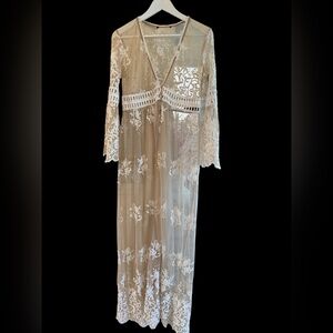 Elegant Lace Sheer Robe